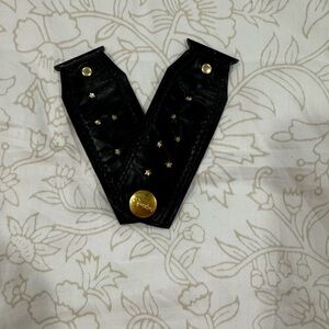 Spark*l Black Leather Women's Watch Band